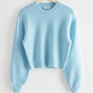 & Other Stories Relaxed Sweater Light Blue S NWT